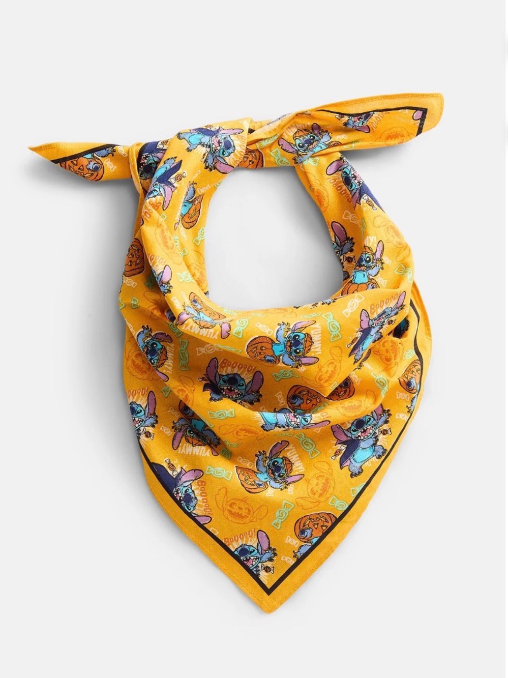033 Disney Lilo & Stitch Cartoon Scarf Women’s Halloween Cotton Bandana NWT